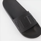 Open shoes VLTN slides Valentino Garavani Black Man
