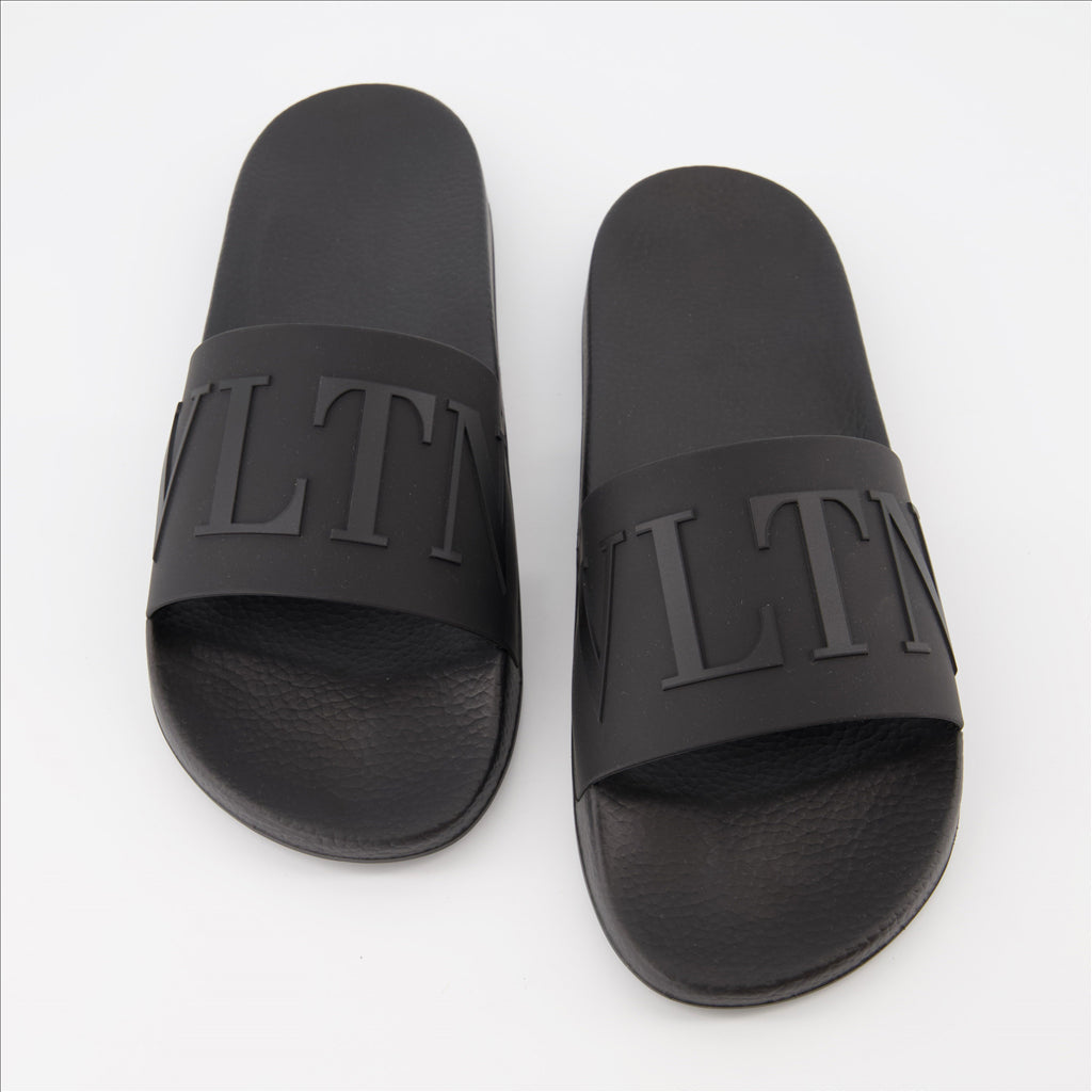 Open shoes VLTN slides Valentino Garavani Black Man