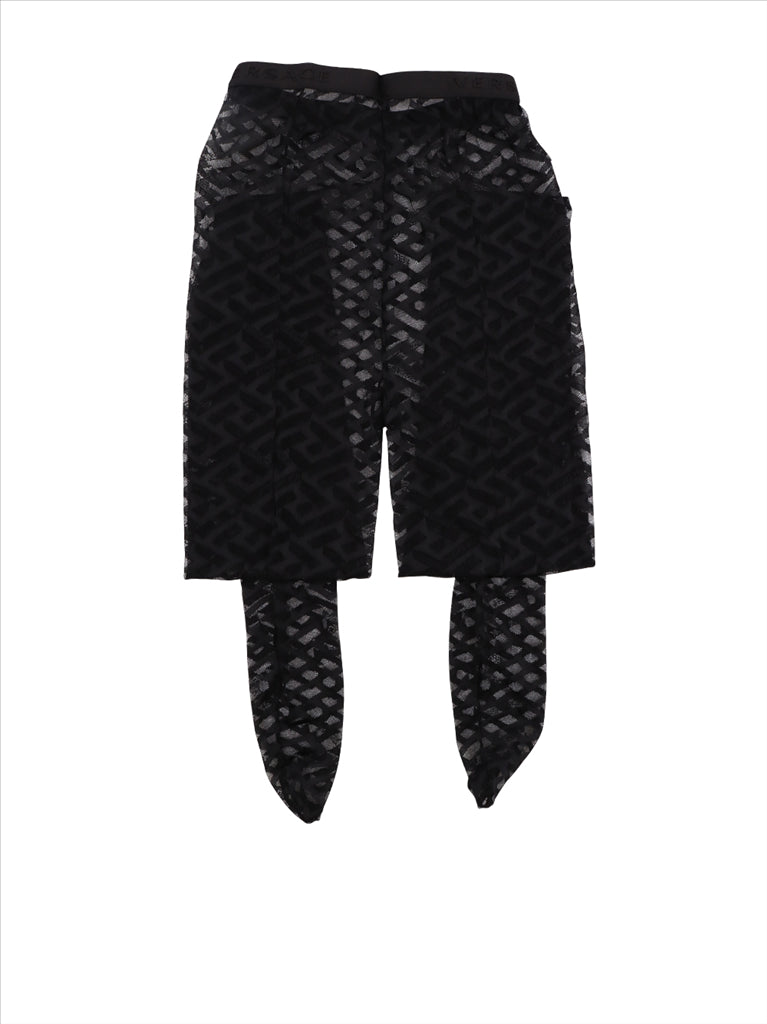 Ropa interior y homewear Collant Greca Signature Versace Negro Femme