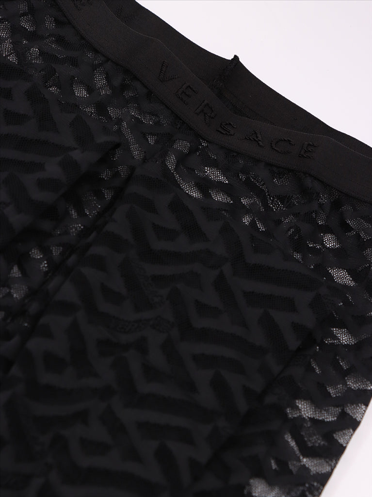 Ropa interior y homewear Collant Greca Signature Versace Negro Femme