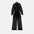 ジャンプスーツ＆セットアップ レースジャンプスーツ Dolce & Gabbana 黒 女性