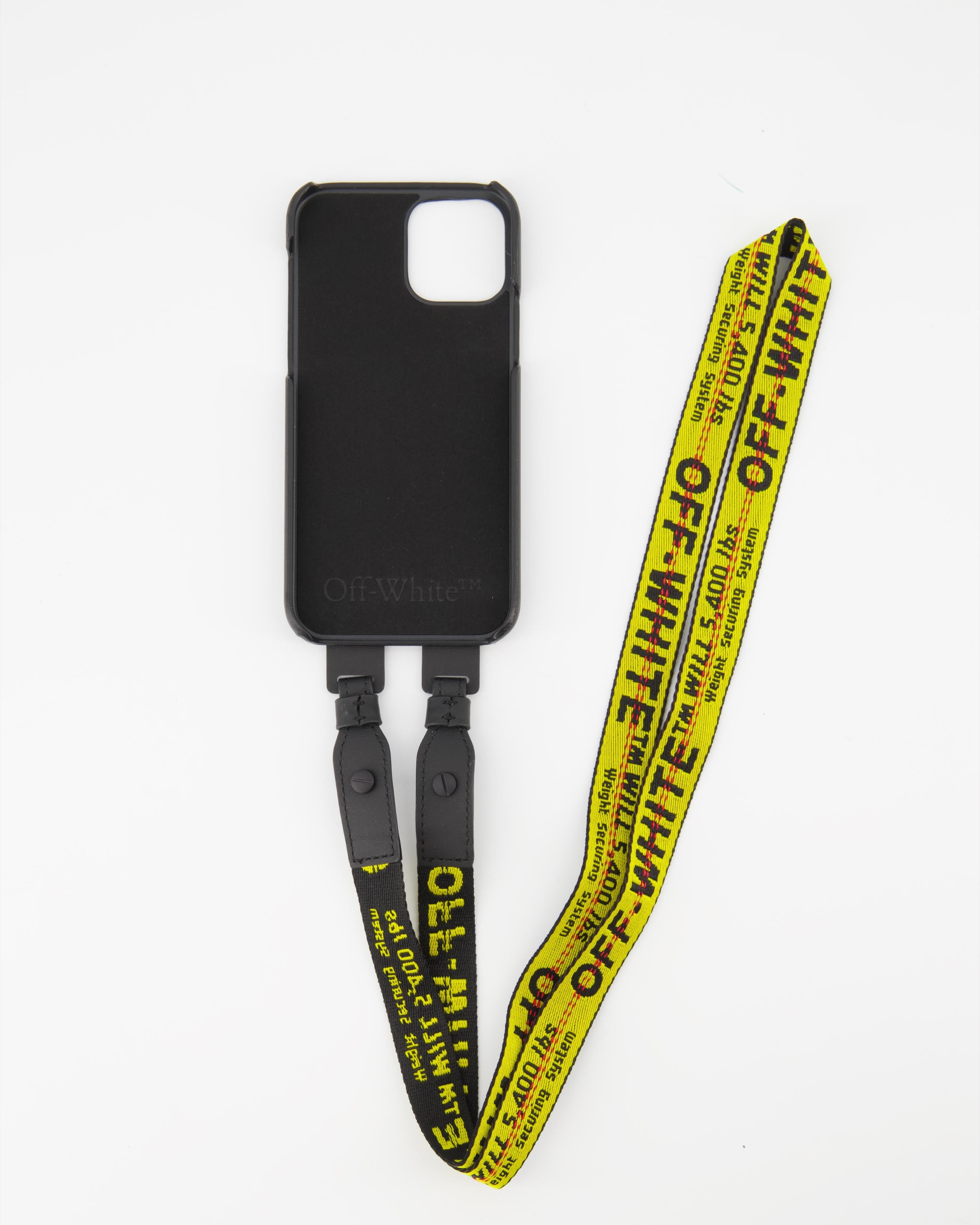 Petite maroquinerie Coque IPhone 12 Industrial Off-White Jaune Homme