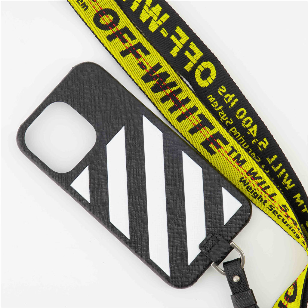 Lifestyle Coque IPhone Diag Off-White Noir Unisexe