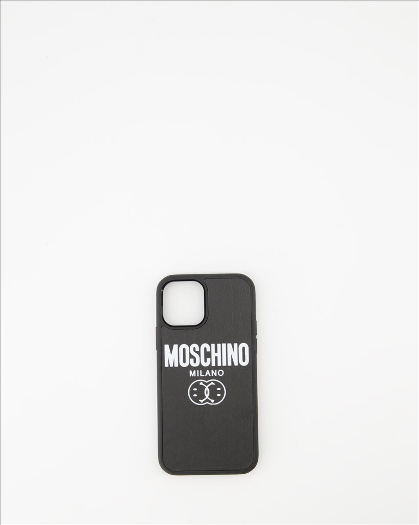Lifestyle Coque IPhone à logo et Femme Noir Moschino Noir Unisexe