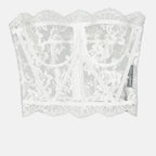 Corset en dentelle blanc