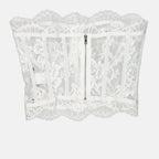 Corset en dentelle blanc