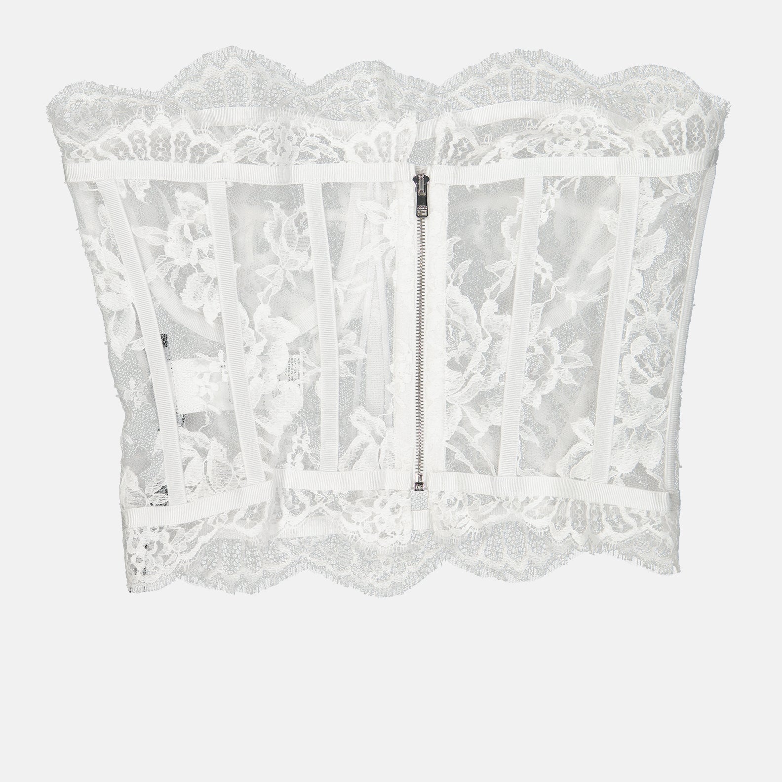 Corset en dentelle blanc