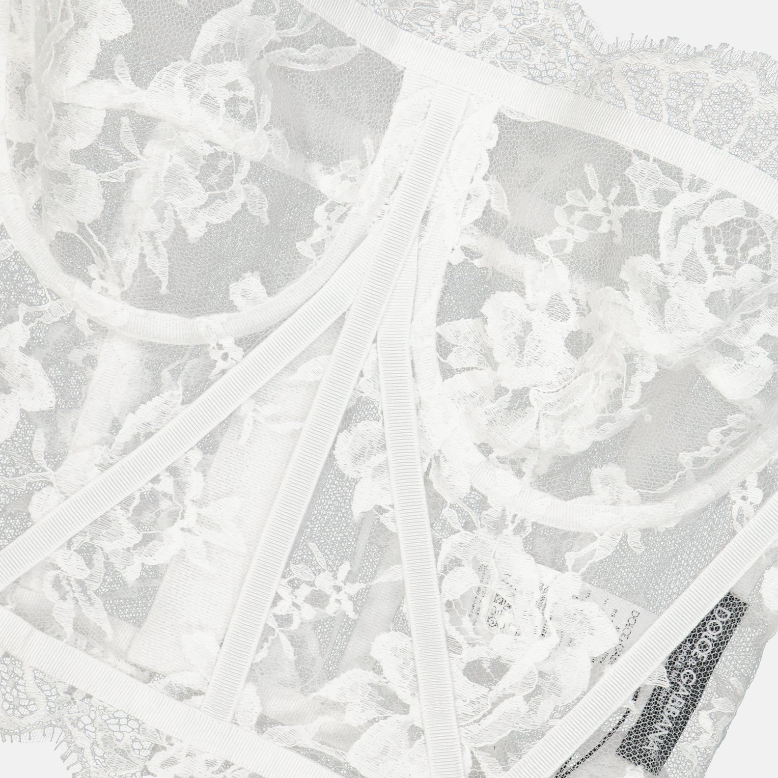 Corset en dentelle blanc