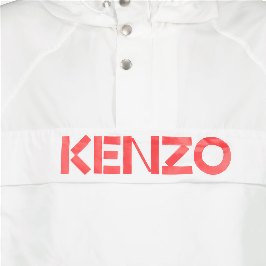 Chaquetas Coupe-vent à logo Kenzo Blanco Homme