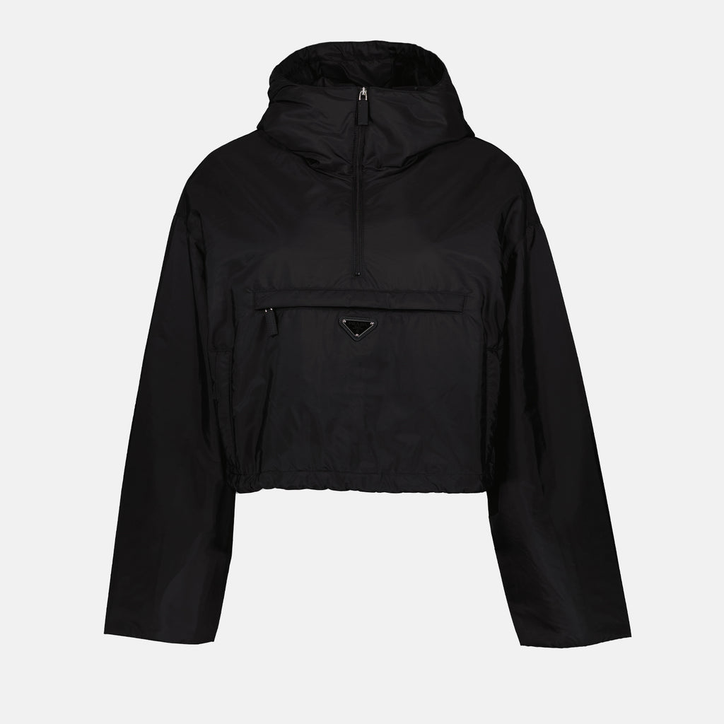 Jackets Re-Nylon windbreaker Prada Black Femme