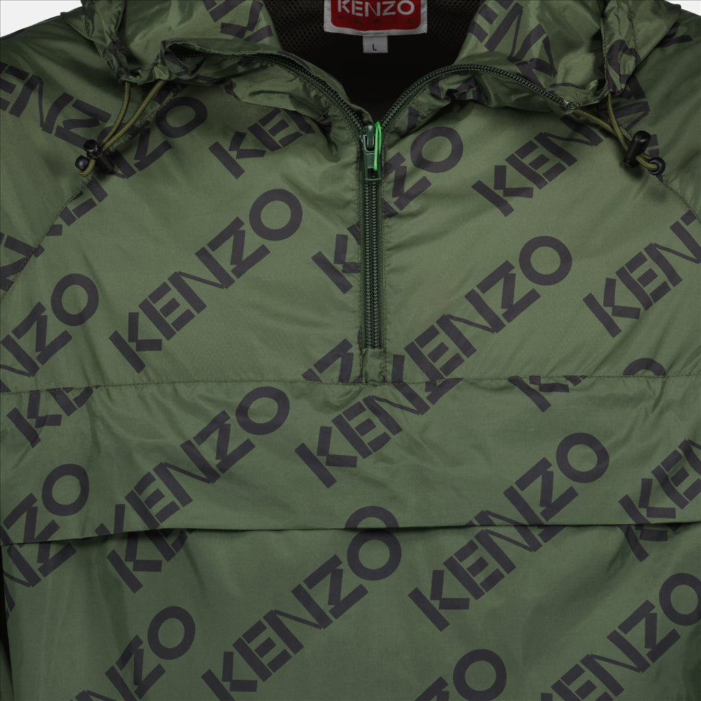 Vestes Coupe-vent à logo monogrammé Kenzo Vert Homme