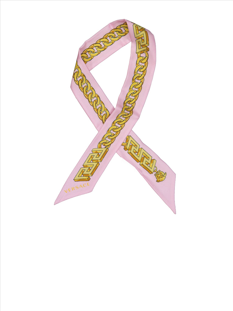 Écharpes, foulards et gants Cravate foulard Chain Versace Rose Femme