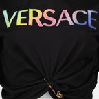 Tops Crop-top Safety Pin Versace Negro Femme