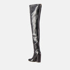 Boots Leather thigh high boots Burberry Black Women