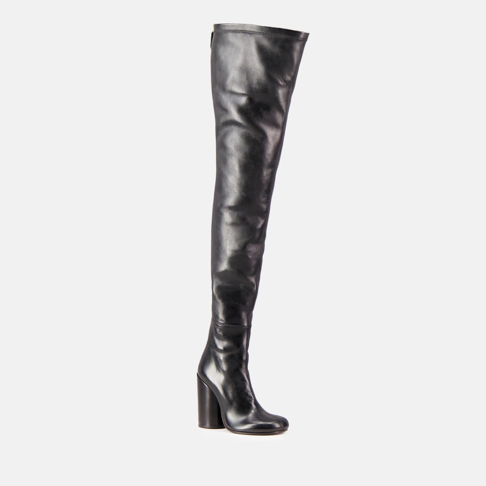 Boots Leather thigh high boots Burberry Black Women