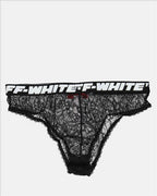 Intimo e homewear Culotte en dentelle Off-White Nero Femme