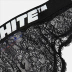 Intimo e homewear Culotte en dentelle Off-White Nero Femme