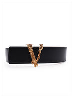 Cintos Ceinture Virtus Versace Preto Femme