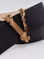 Cintos Ceinture Virtus Versace Preto Femme