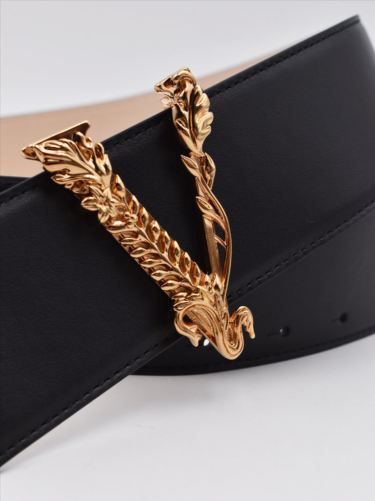 Cintos Ceinture Virtus Versace Preto Femme