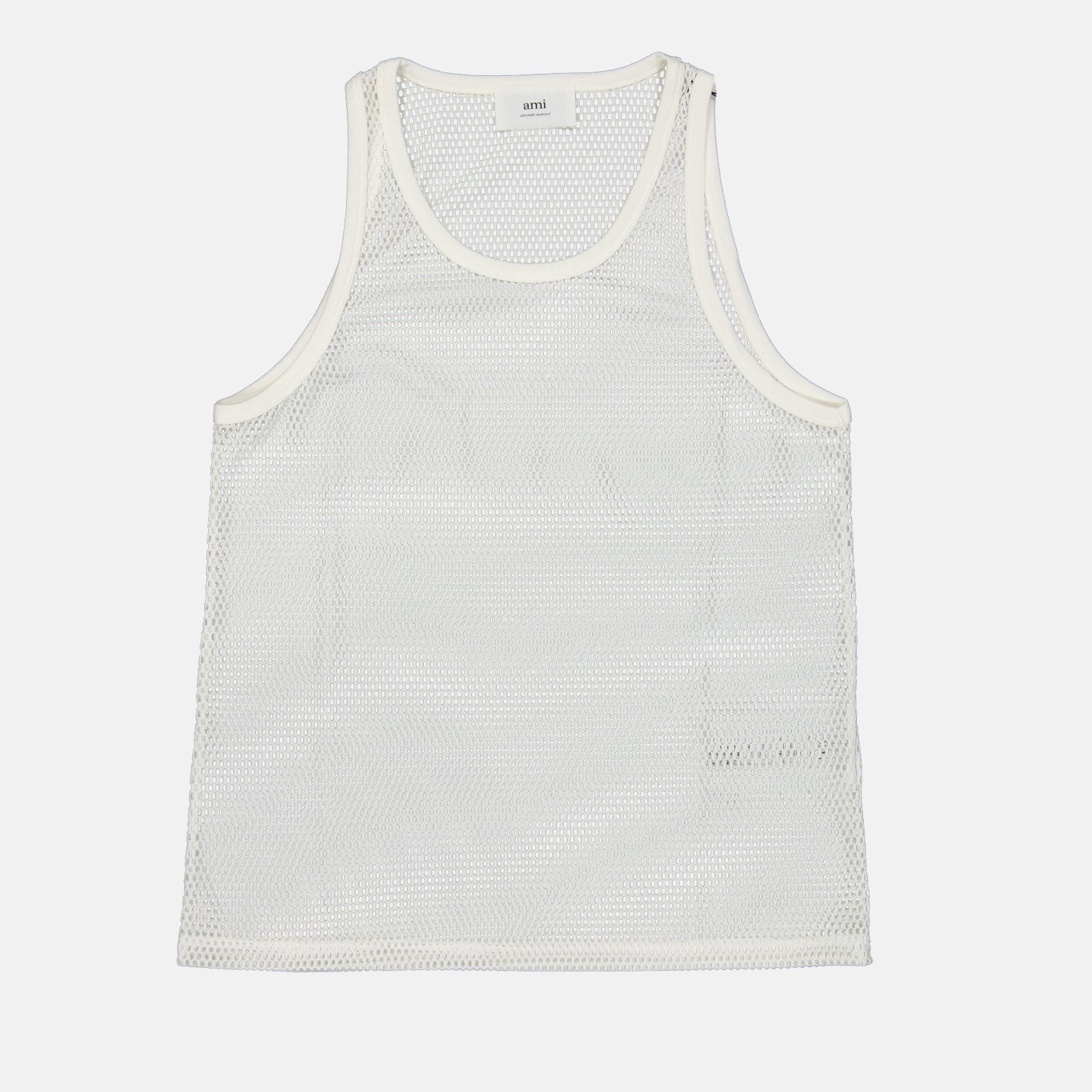 T-shirts Débardeur en résille Ami PARIS Blanc Unisexe