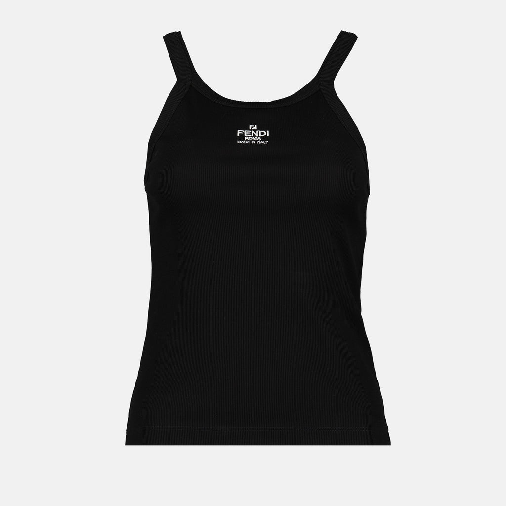 Débardeur noir à logo