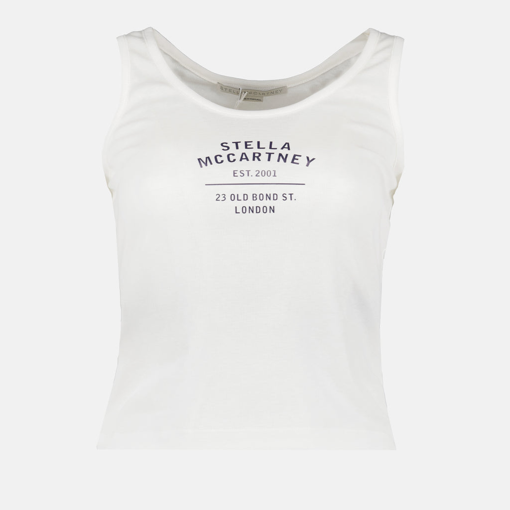 Top Canotta stampata Stella McCartney Bianco Femme
