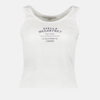 Top Canotta stampata Stella McCartney Bianco Femme
