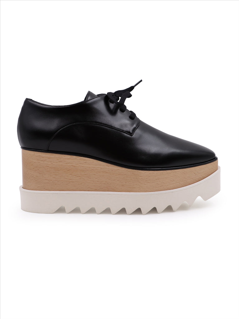 Compensées et plateformes Derbies Elyse Stella McCartney Noir Femme