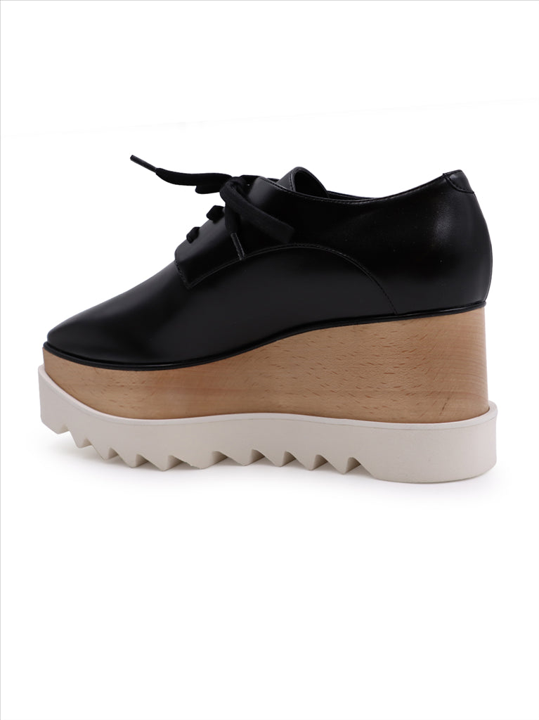 Compensées et plateformes Derbies Elyse Stella McCartney Noir Femme