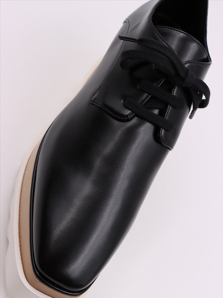 Compensées et plateformes Derbies Elyse Stella McCartney Noir Femme