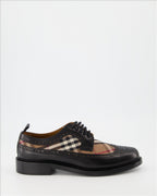 Chaussures de ville Derbies à carreaux Burberry Noir Homme