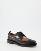 Chaussures de ville Derbies à carreaux Burberry Noir Homme