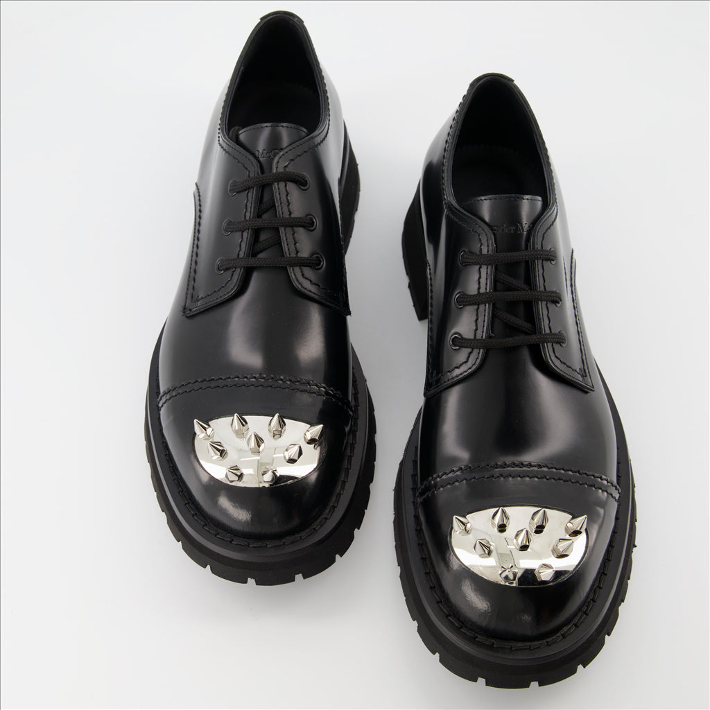 Scarpe eleganti Derbies Punk Alexander McQueen Nero Homme