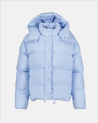 Manteaux Doudoune à capuche Miu Miu Bleu Femme