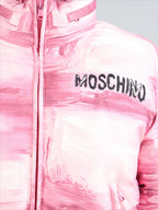 Manteaux Doudoune à imprimé peinture Moschino Rose Femme