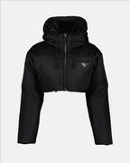 Manteaux Doudoune crop Prada Noir Femme