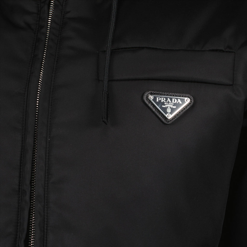 Manteaux Doudoune crop Prada Noir Femme