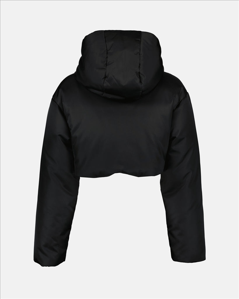 Manteaux Doudoune crop Prada Noir Femme