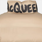Manteaux Doudoune Graffiti Alexander McQueen Beige Homme