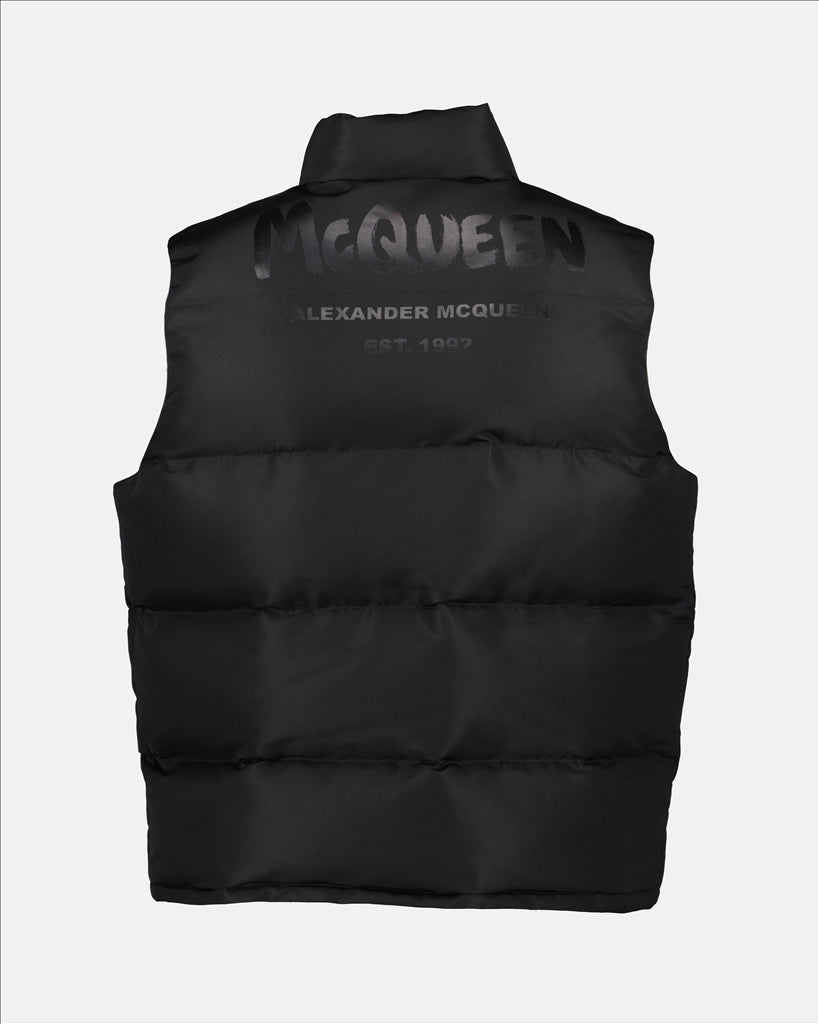 Chaquetas Doudoune Graffiti Alexander McQueen Negro Homme
