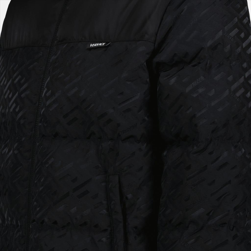 Coats Greca down jacket Versace Black Man