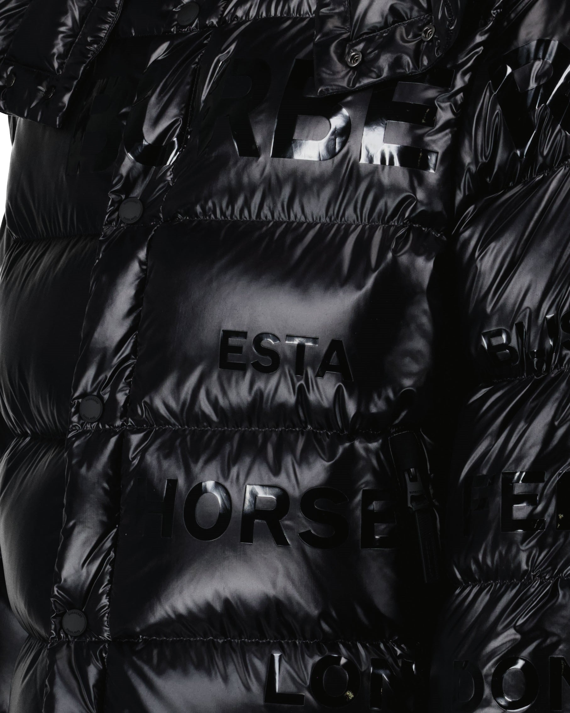 Manteaux Doudoune Huddersfield Burberry Noir Homme