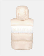 Manteaux Doudoune sans manche Miu Miu Beige Femme