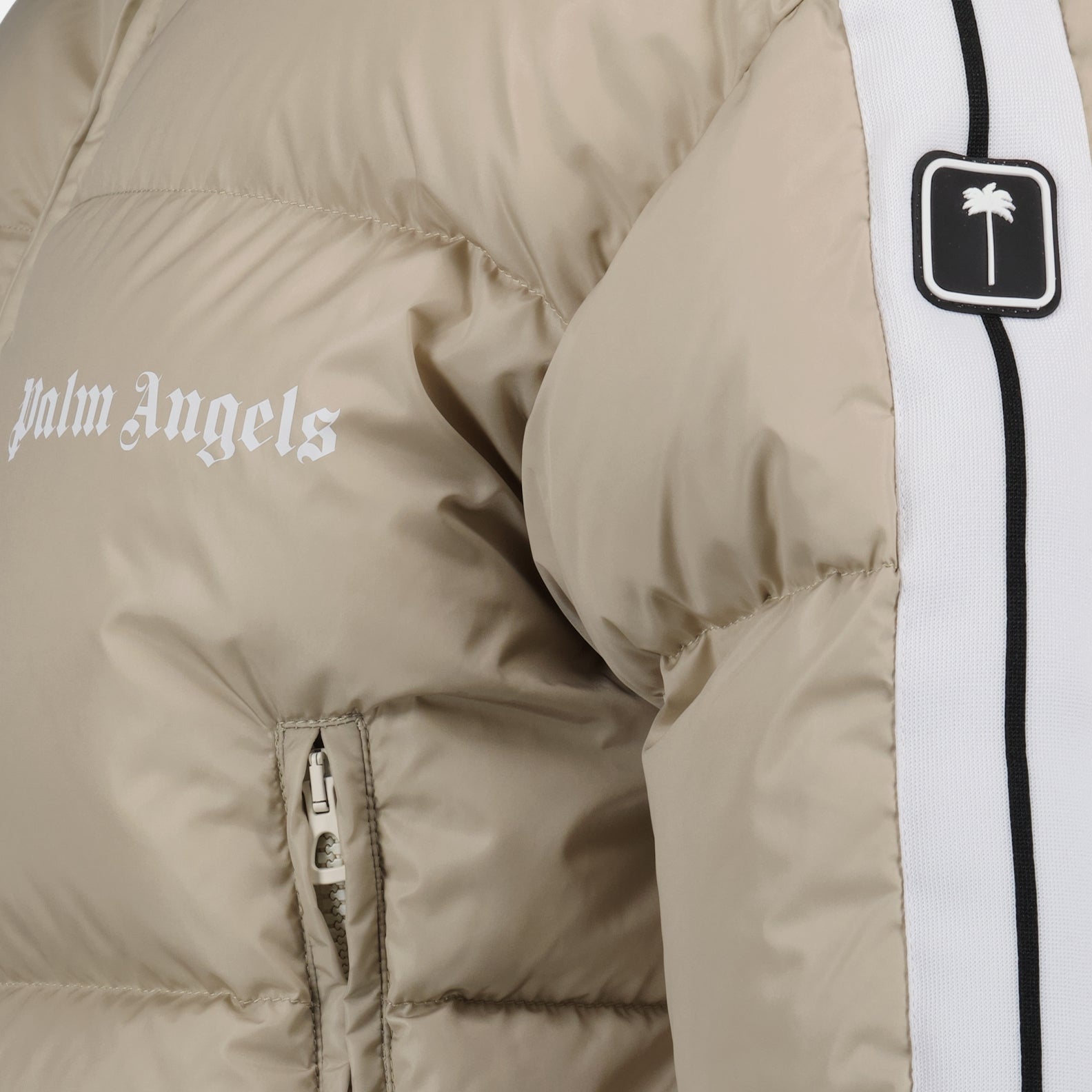 Coats Track down jacket Palm Angels Beige Women