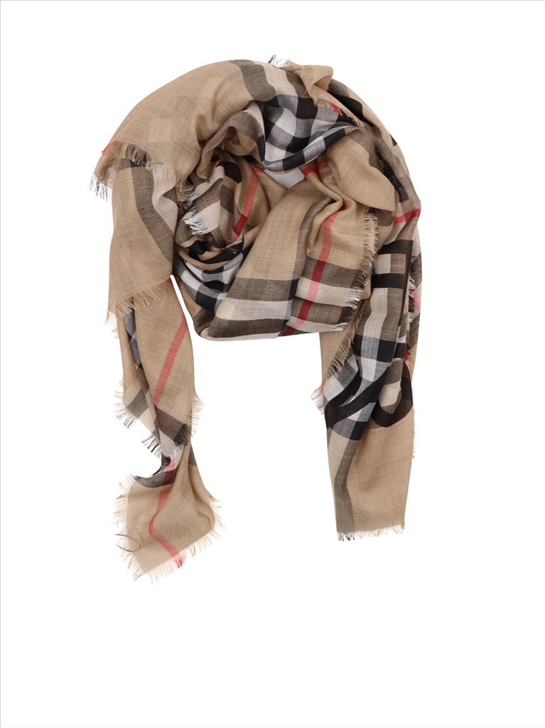 Écharpes, foulards et gants Foulard à carreaux Burberry Beige Homme