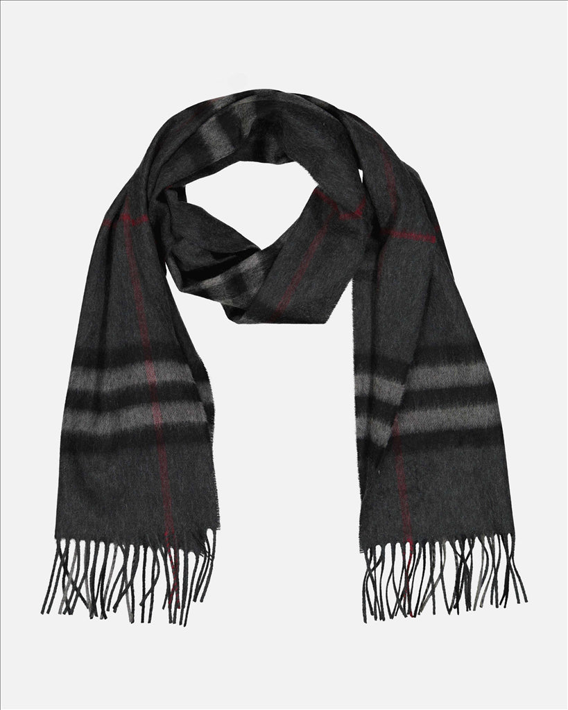 Scarves and gloves Checked scarf Burberry Gray Women