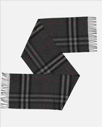 Scarves and gloves Checked scarf Burberry Gray Women