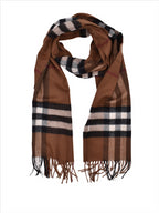 Scarves and gloves Checked scarf Burberry Brown Women