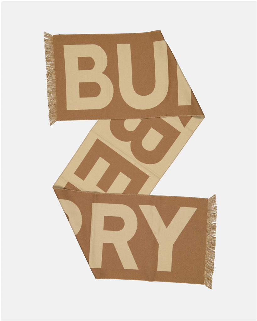 Scarves and gloves Logo scarf Burberry Brown Women